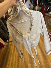 Load image into Gallery viewer, Hooded Block Print Wrap Jacket