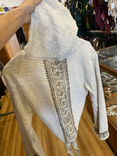 Load image into Gallery viewer, Hooded Block Print Wrap Jacket