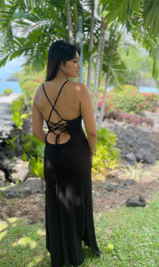 Lace-Up Slip Dress