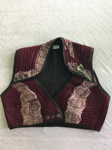Indian Silk Snap Cropped Top