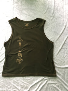 Organic Cotton tank with prints.