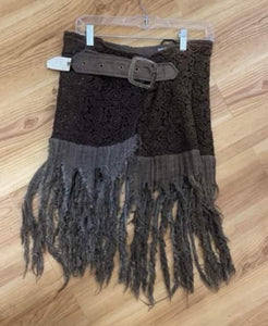 Handmade Lace Skirt with Fringe