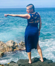 Load image into Gallery viewer, Organic Cotton BodyCon Ripped V-Neck Dress
