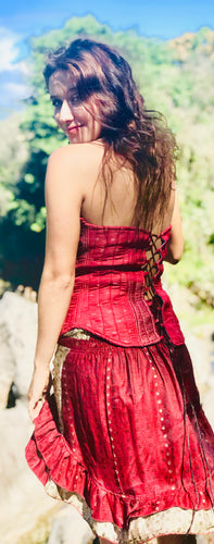 Indian Silk Corset