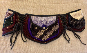 Indian Silk Utility Belt 3 Round Pocket