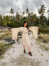 Load image into Gallery viewer, Long Tribal Dress with Bell Sleeves