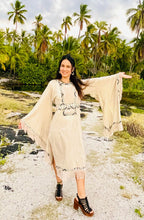 Load image into Gallery viewer, Long Tribal Dress with Bell Sleeves