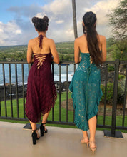 Load image into Gallery viewer, Hi-Low Lace Halter Dress