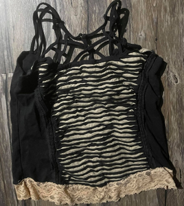 Two Tone Strappy Tank Top