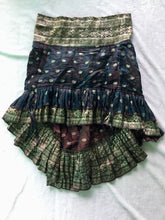 Load image into Gallery viewer, Indian Silk Short Cinched Skirt