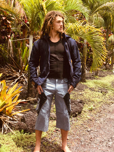 Men’s Flower of Life Hooded Down-Sizable Jacket
