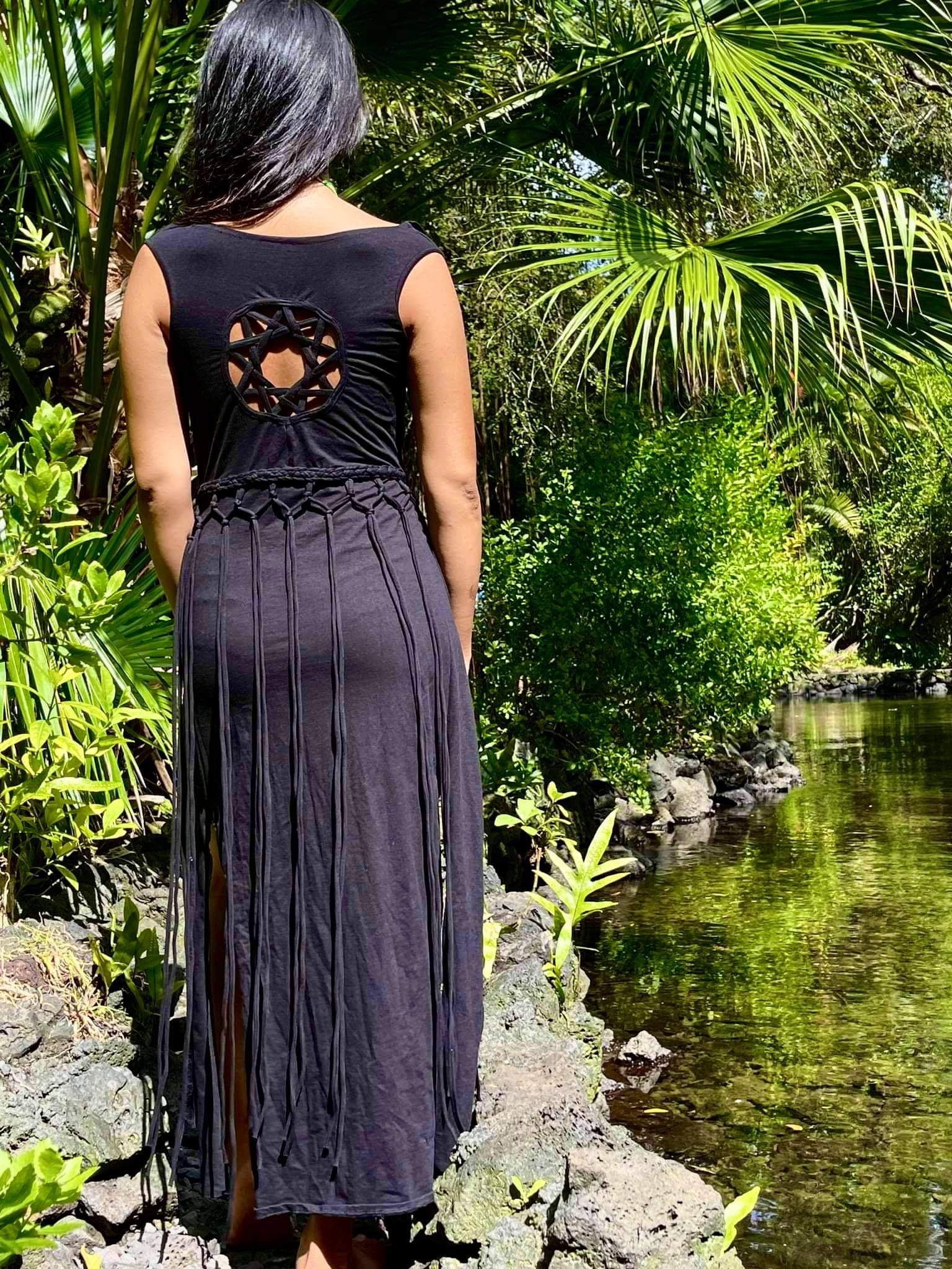 Macrame Cotton Goddess Dress Mystic Closets Macrame Cotton Goddess Dress Mystic Closets