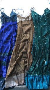 Indian Silk Saree Maxi Dress