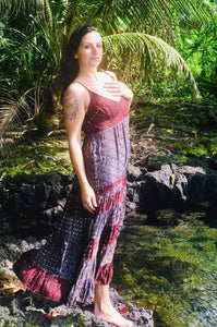 Long Indian Silk Sari Dress