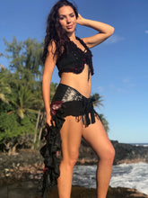 Load image into Gallery viewer, Silk Sari Festy Ruffle Wrap Skirt