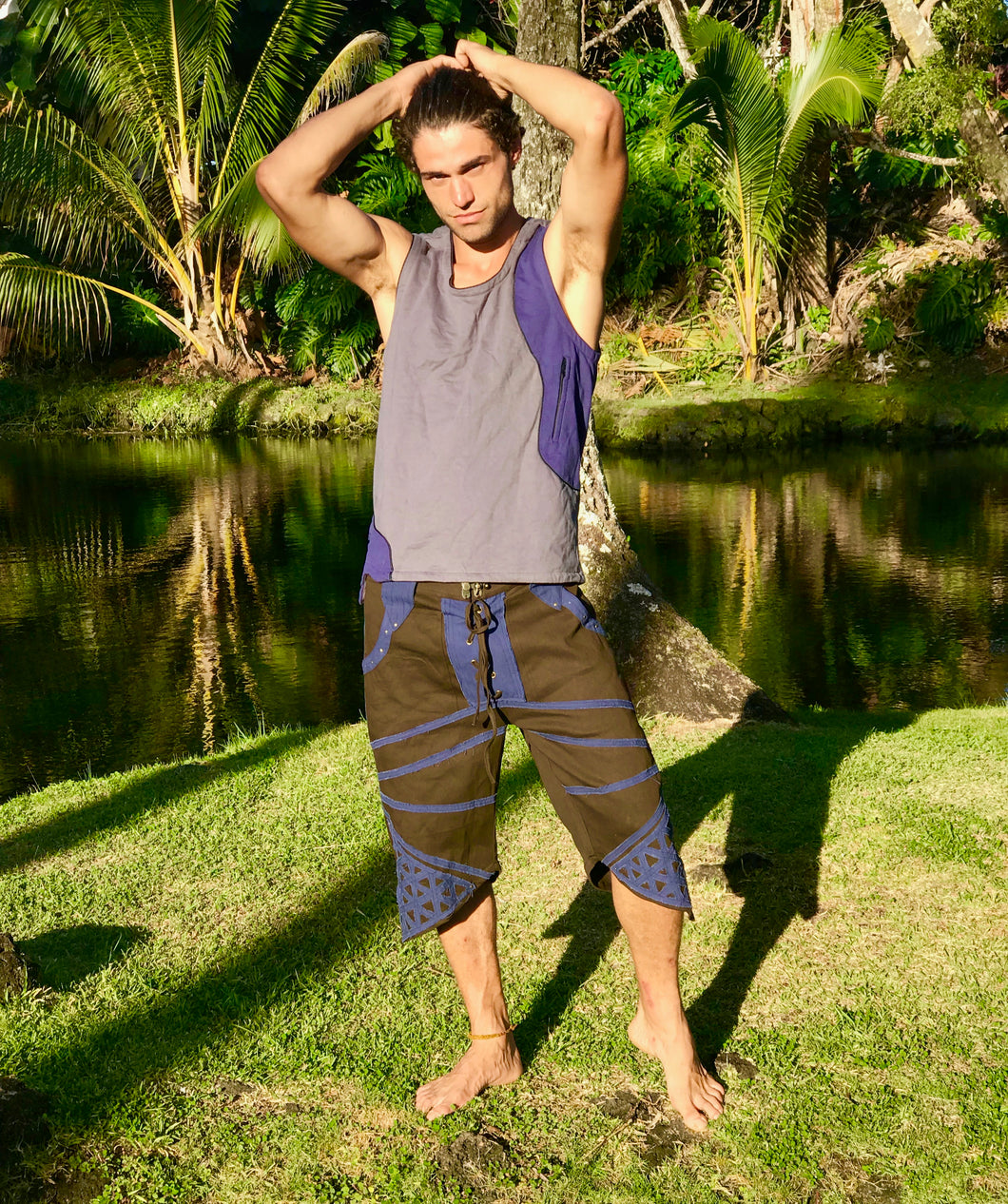 Men's Hidden Pocket Tank Top Shirt