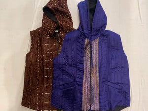 Men's Silk Hoodie Vest