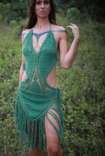 Load image into Gallery viewer, Crochet Dress with Fringe