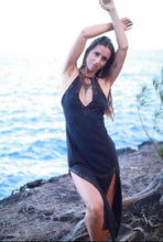 Load image into Gallery viewer, Split Leg Halter Dress