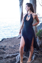 Load image into Gallery viewer, Split Leg Halter Dress