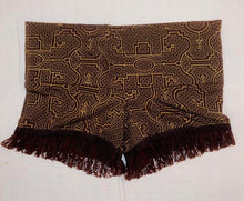 Load image into Gallery viewer, Organic Cotton Shipibo Booty Shorts with Lace