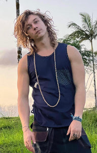 Men's Tank Top with Sacred Geometry Pocket