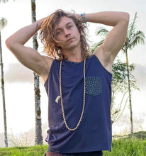 Load image into Gallery viewer, Men&#39;s Tank Top with Sacred Geometry Pocket