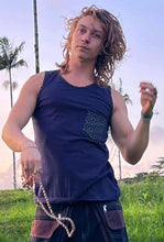 Load image into Gallery viewer, Men&#39;s Tank Top with Sacred Geometry Pocket
