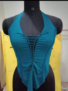 Razor Cut Knotted Crop Top