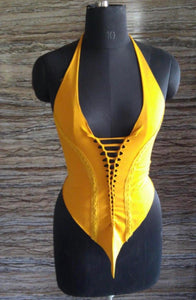 Razor Cut Knotted Crop Top