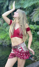 Load image into Gallery viewer, Indian Silk Sari Adjustable Mini Skirt