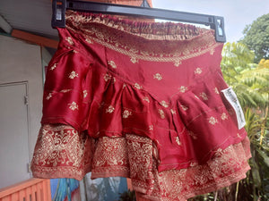 Indian Silk Sari Mini Skirt