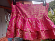 Load image into Gallery viewer, Indian Silk Sari Mini Skirt