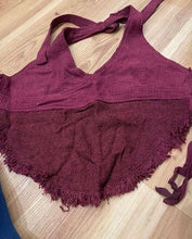 Load image into Gallery viewer, Raw Cotton Halter Top