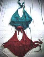 Load image into Gallery viewer, Raw Cotton Halter Top