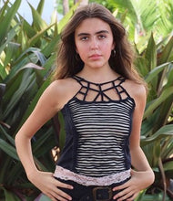 Load image into Gallery viewer, Two Tone Strappy Tank Top