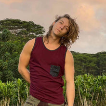 Load image into Gallery viewer, Men&#39;s Tank Top with Sacred Geometry Pocket