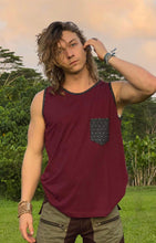 Load image into Gallery viewer, Men&#39;s Tank Top with Sacred Geometry Pocket