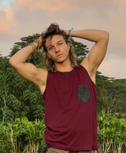 Load image into Gallery viewer, Men&#39;s Tank Top with Sacred Geometry Pocket