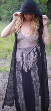 Load image into Gallery viewer, Long Hooded Raw Cotton Vest
