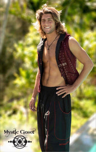 Men's Silk Hoodie Vest
