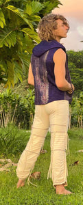 Men's Silk Hoodie Vest
