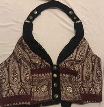 Load image into Gallery viewer, Silk Sari Cropped Halter Vest