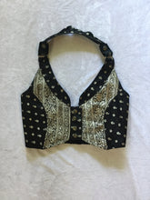 Load image into Gallery viewer, Silk Sari Cropped Halter Vest