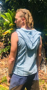 Men’s Organic Shipibo Print Hooded Tank