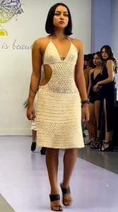 Crotchet Open Back Dress