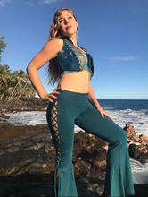 Load image into Gallery viewer, Lace-Up Flare Leggings
