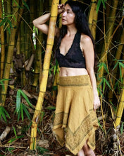 Load image into Gallery viewer, Hemp Raw Cotton Block Print Skirt