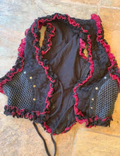 Load image into Gallery viewer, Mini Vest with Ruffle Trim and Lace-up Back