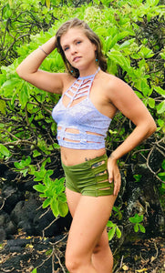 Flower of Life Halter Crop Top